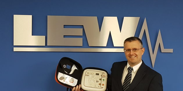Big-hearted LEW Electrical to place defibrillators in all branches