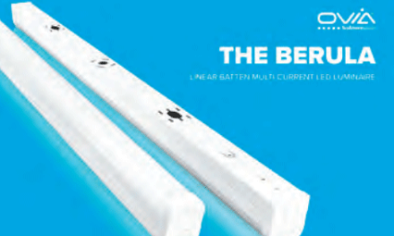 New Berula linear batten multicurrent LED luminaire from Ovia