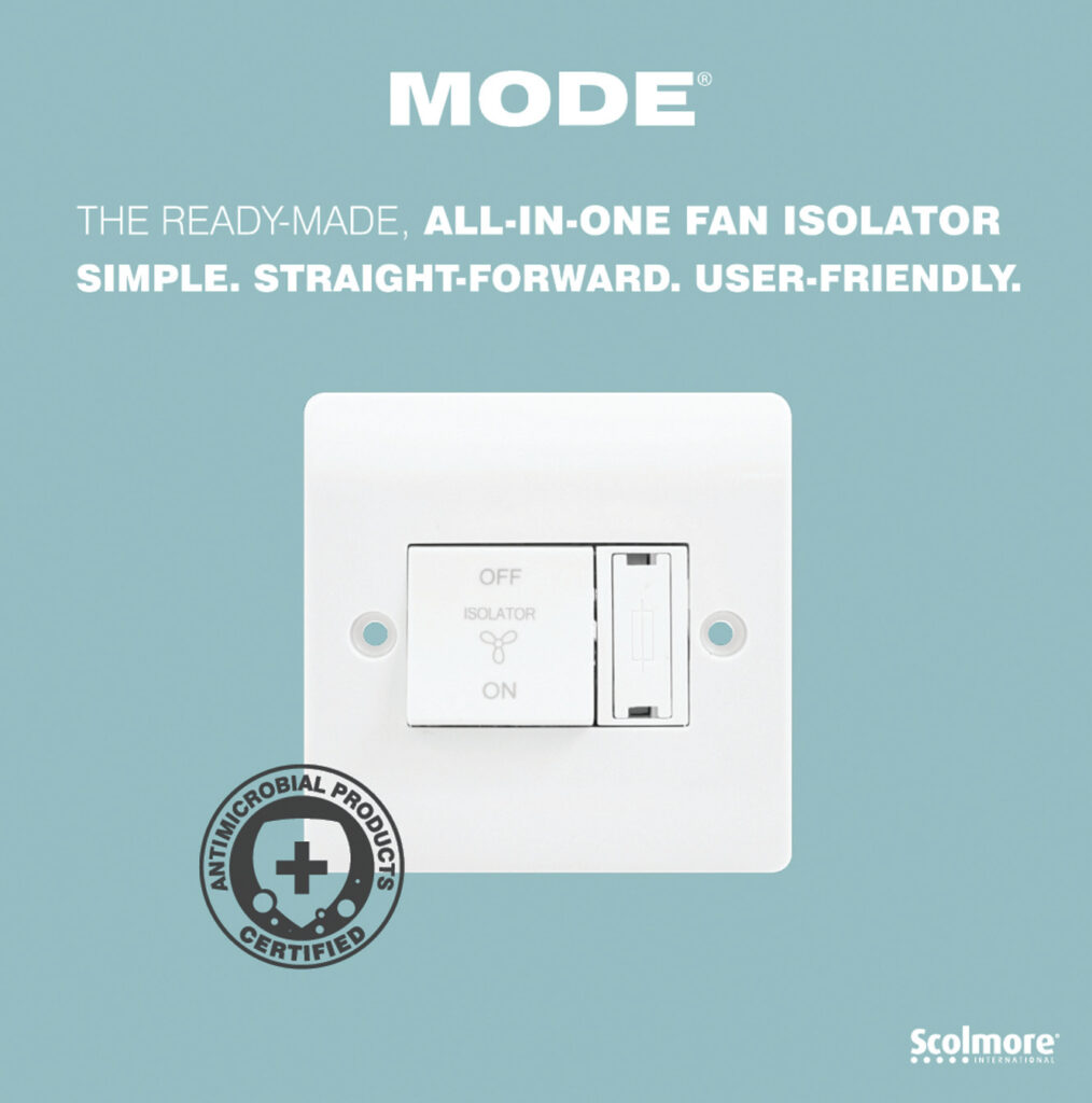 Scolmore combines fan isolator and fuse on one plate