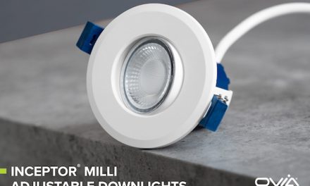 Ovia adds new, adjustable version to Inceptor Milli downlight family