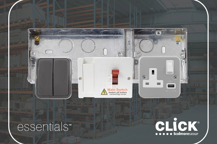 Click Scolmore’s Essentials wiring accessories