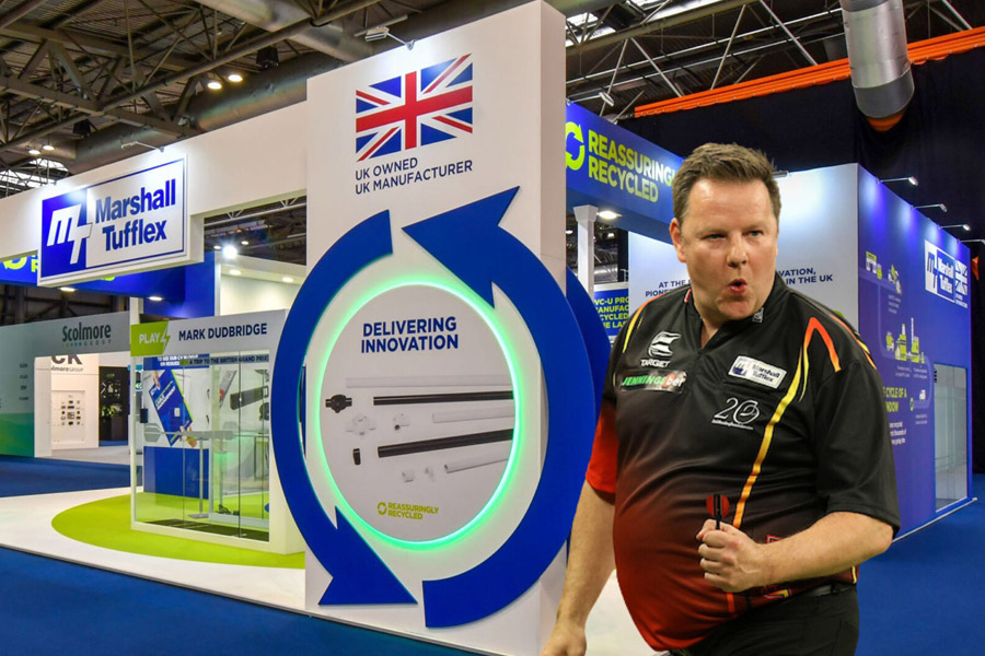 Marshall-Tufflex to exhibit at CEF Live with darts stars