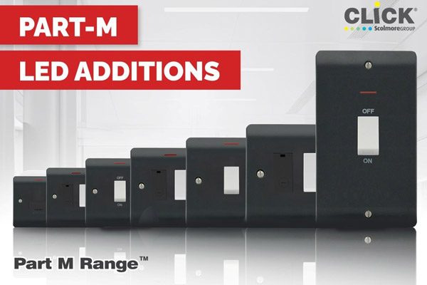Click Scolmore expands Part M Range with new LED Indicators