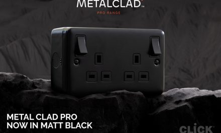 New matt black finish for Scolmore’s Metal Clad Pro