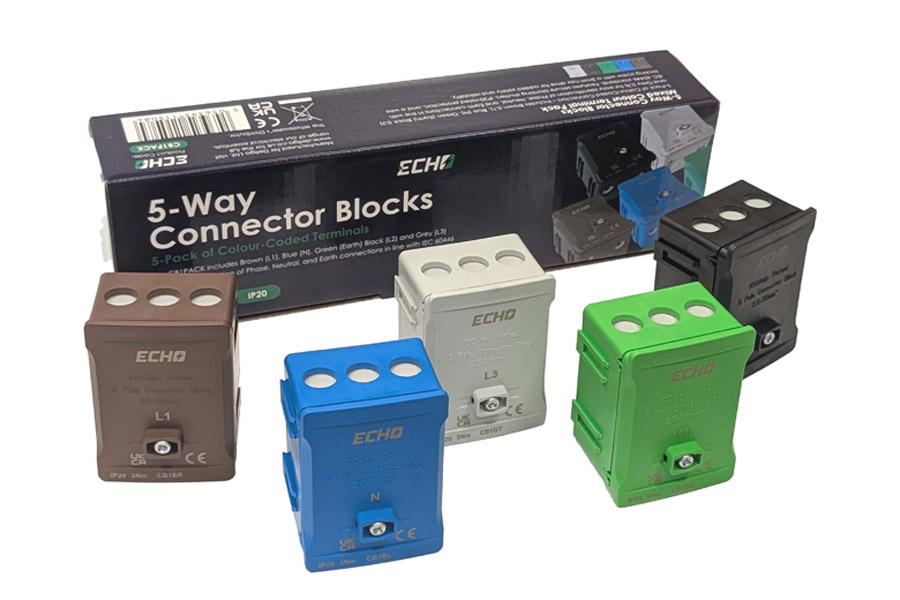 Deligo’s 100A 5-way Connector Blocks