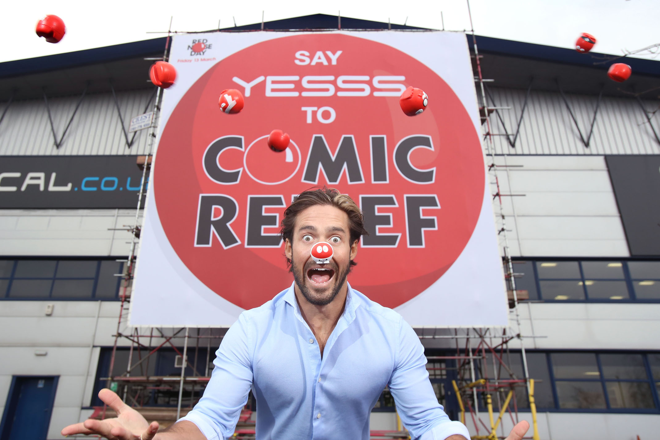 UK’s biggest ever Red Nose installed for Comic Relief