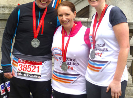 Huge success for Electrical Industries Charity London Marathon runners