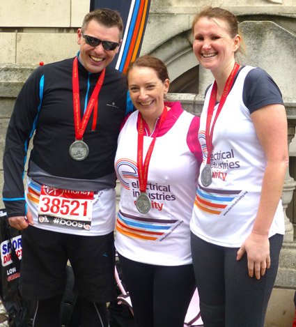 Huge success for Electrical Industries Charity London Marathon runners