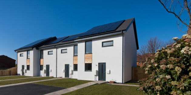 Pioneering eco houses feature energy-saving LEDs