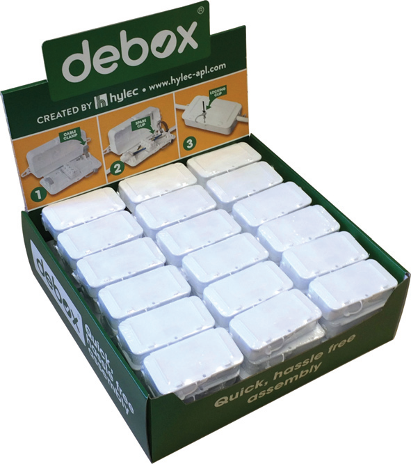 ‘Screwless’ DEBOX in-line junction box gets new Counter Display Unit