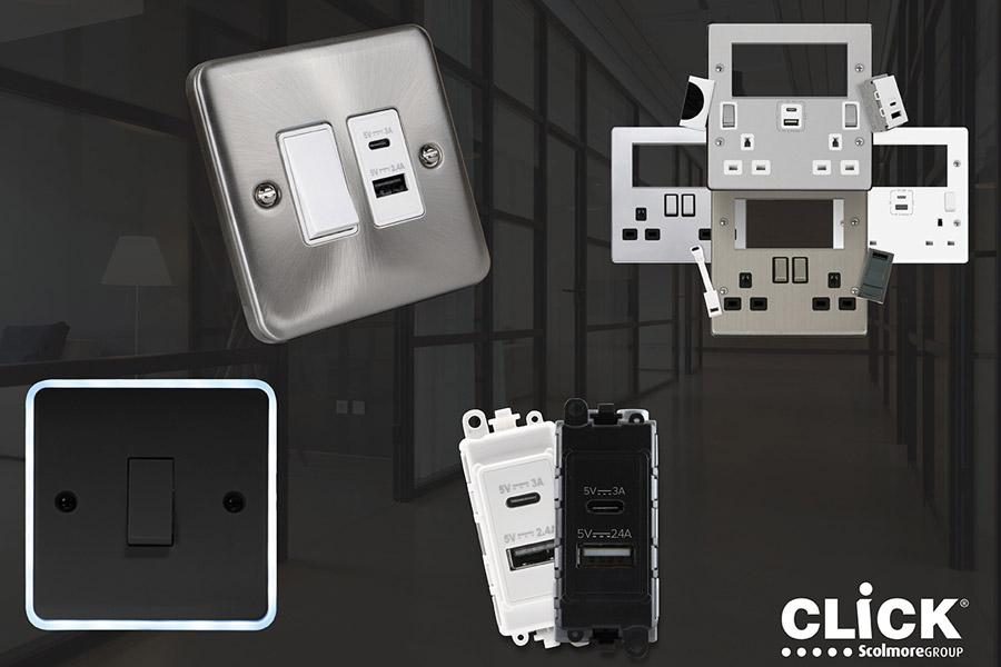 New additions to Click Scolmore wiring accessories range