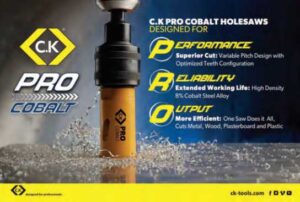 3 7 CKI announces exciting plans for C.K Pro Cobalt Hole Saws Range