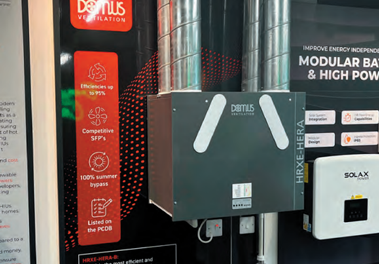 Domus Ventilation MVHR features  in new SME Energy Centre