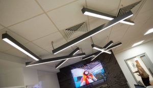 33 Luceco lights the Daily Mail Group break-out kitchens and tech bar