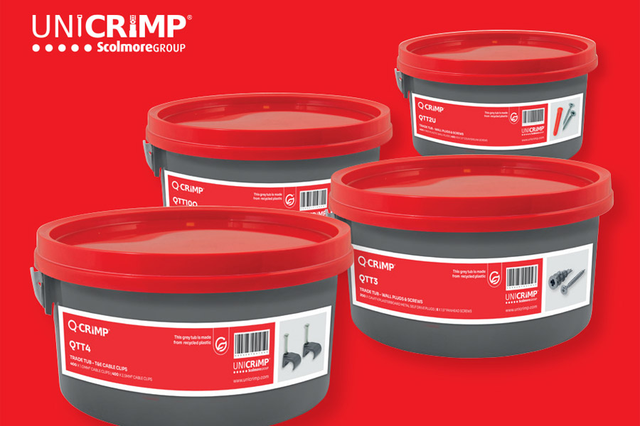 A practical solution: Unicrimp’s resealable Trade Tubs
