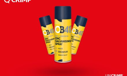 Unicrimp adds OB41 Anti-Corrosion Zinc Galvanising Spray