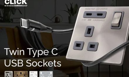 Click Scolmore powers up with new Twin Type C USB Socket Outlets