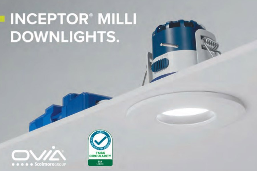 Inceptor Milli family of fire-rated downlights from Ovia