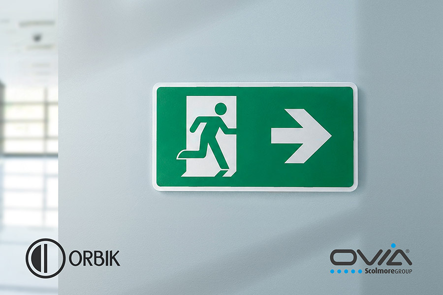 Ovia’s upgraded Emergency IP65 Exit Box within Orbik’s enhanced product portfolio
