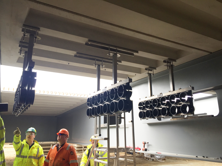 Ellis cleats across the Wear