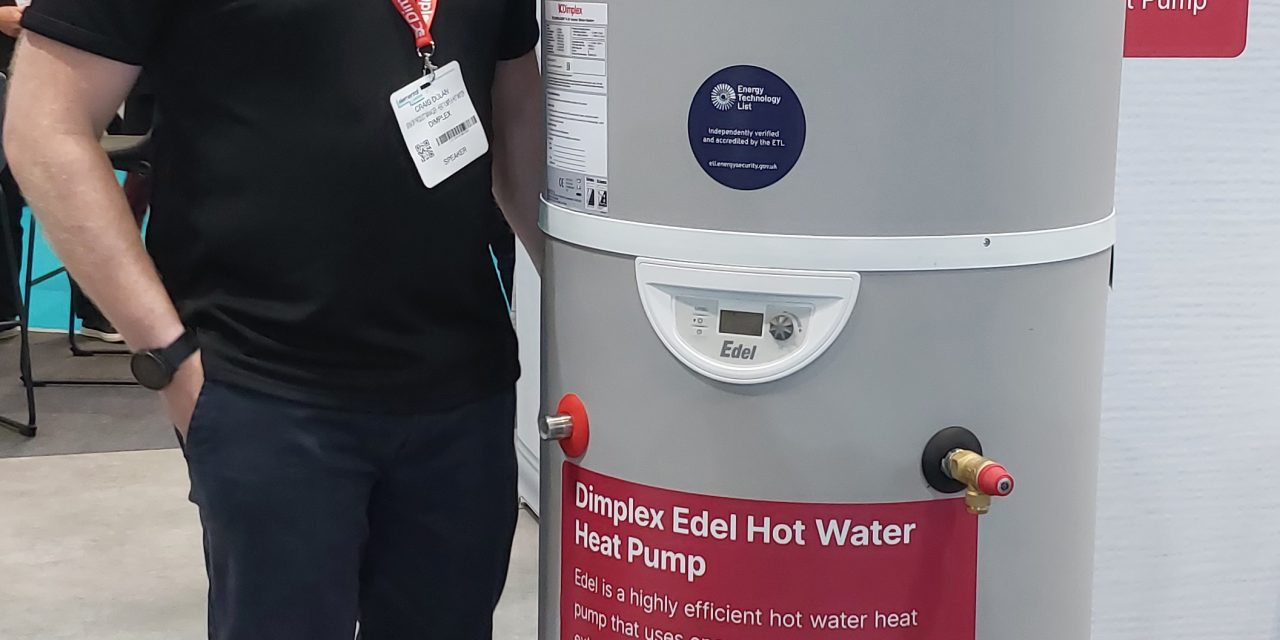 Dimplex Edel only hot water heat pump on Government ETL