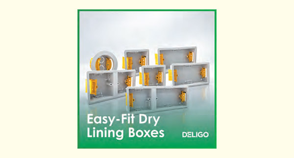 Deligo’s new Easy Fit Dry Lining Boxes