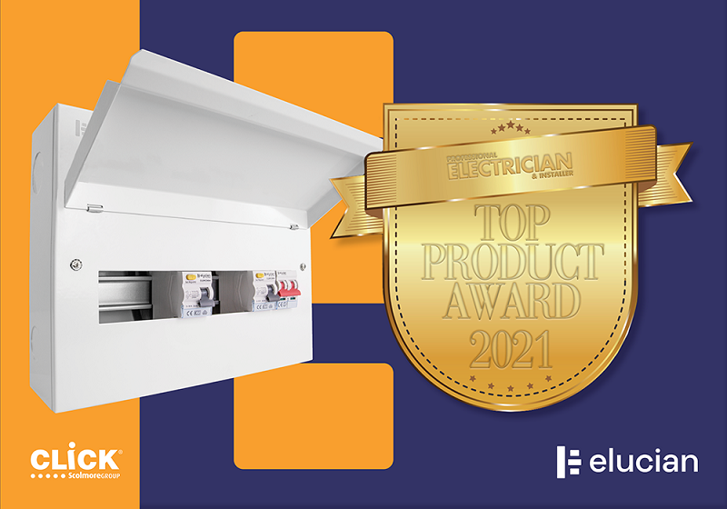 Electricians vote Scolmore’s Elucian Consumer Unit top product for 2021