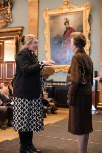 HRH The Princess Royal presents the Award to EDAs Anne Vessey EDA celebrates Sscond Princess Royal Training Award