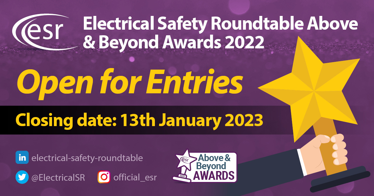 ESR Above and Beyond awards open for entries