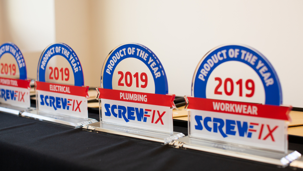 Winners of first ever Screwfix Product of the Year awards announced