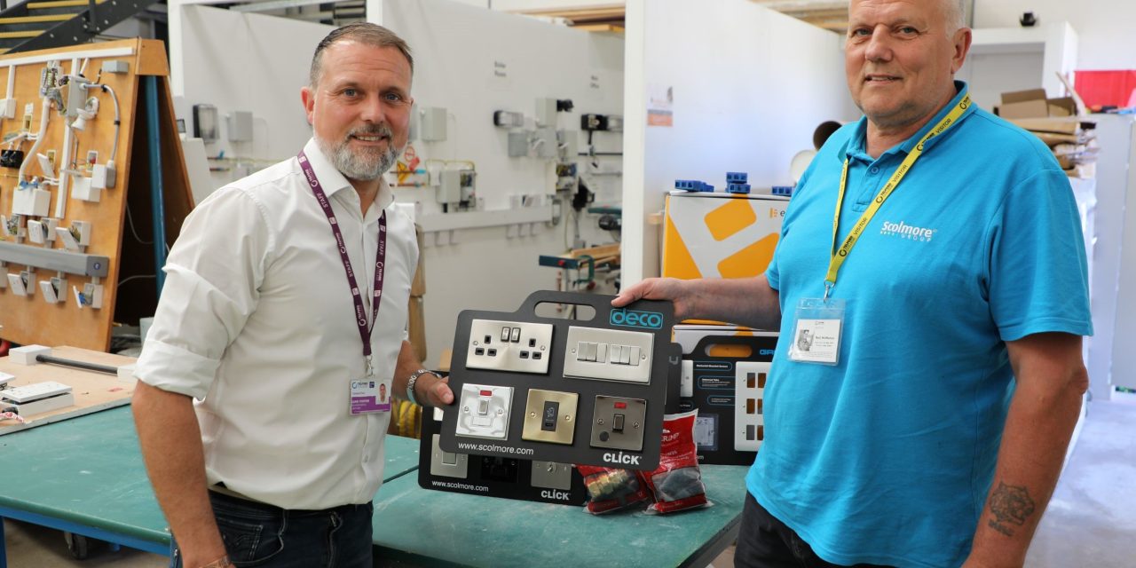 Scolmore group donation paves the way for future electricians at Telford College