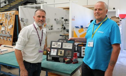 Scolmore group donation paves the way for future electricians at Telford College