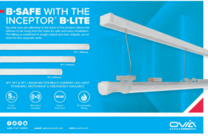 Ovia 1 Linear Batten LED lights from Ovia