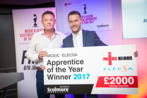 PIC 1 2 Scolmore-sponsored NICEIC and ELECSA Electrical Apprentice of the Year winner announced