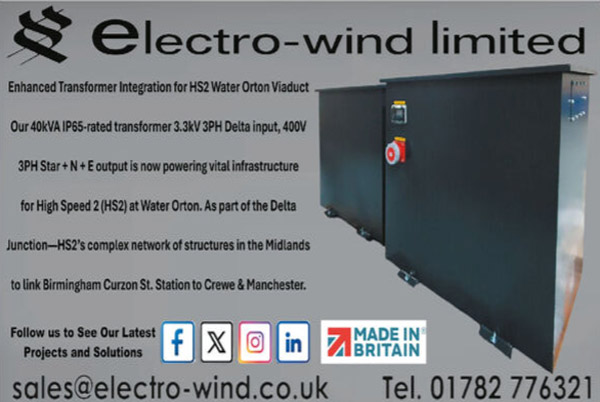 Electro-Wind supplies bespoke transformer for HS2 Water
