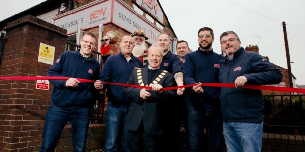 Ribbon cut by mayor at new Shrewsbury BEW branch