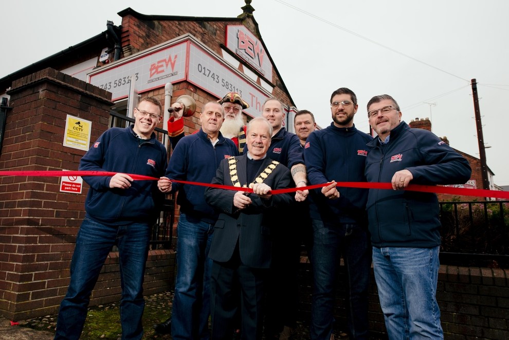 Ribbon cut by mayor at Shrewsbury’s newest electrical wholesaler 3 Ribbon cut by mayor at new Shrewsbury BEW branch