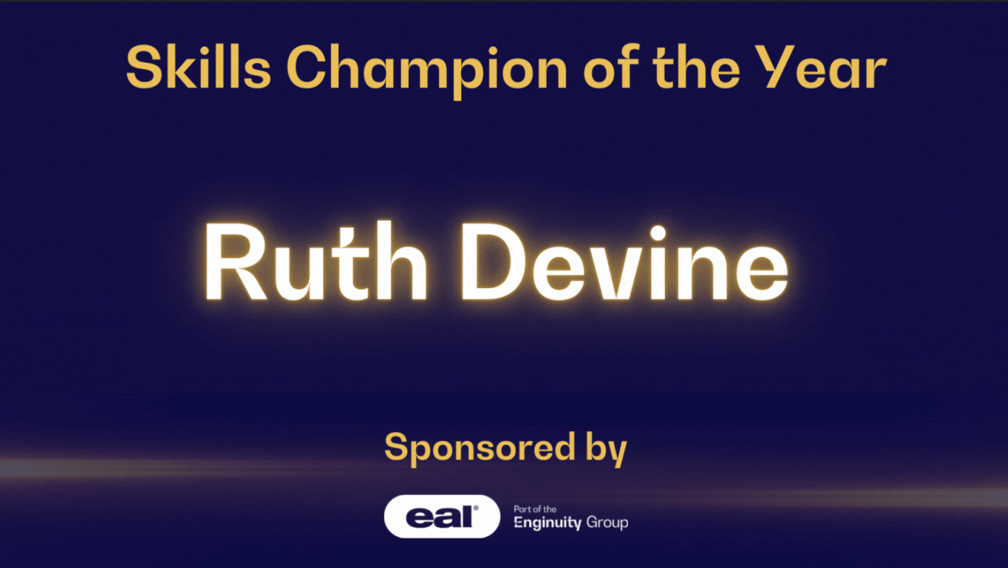 Ruth Devine crowned Skills Champion for industry contribution