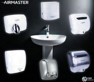 The Airmaster range of hand dryers