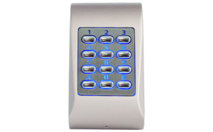 Surface codelock with back lit keys