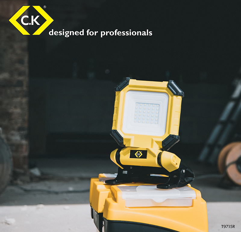 New C.K Rechargeable LED Floodlight – Makes light work of awkward spaces!