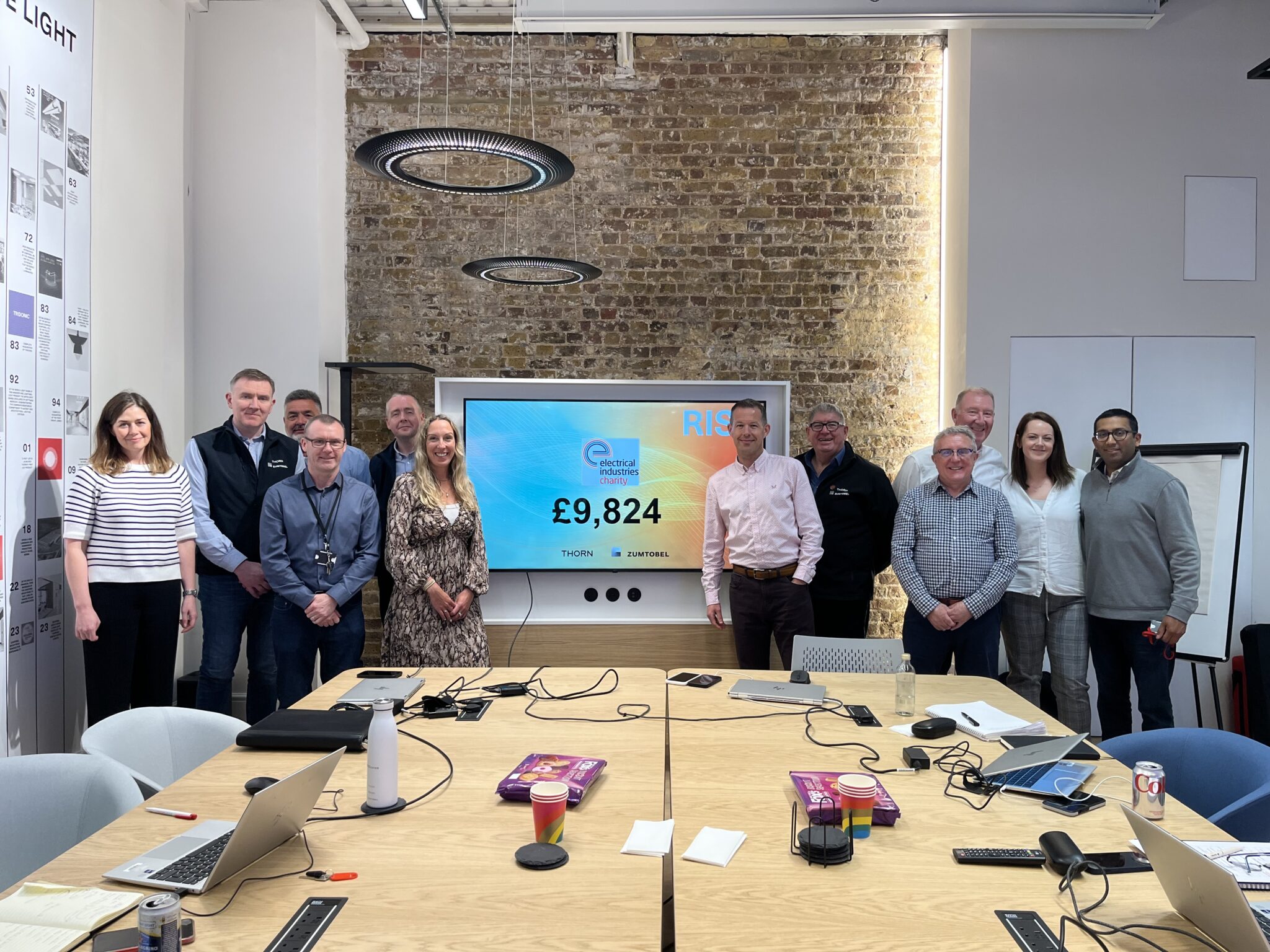 Zumtobel Group Raises £9,824 for the Electrical Industries Charity