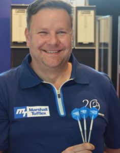 attachment 24 Sharp-shooter Dudbridge back on the ELEX oche with Marshall-Tufflex