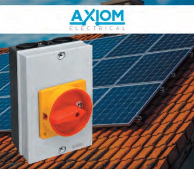 Axiom adds 1500V DC rotary isolators to range