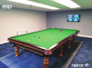 esp 13 ESP’s CCTV system right on cue for professional snooker player