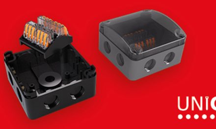 Q-Nect IP junction boxes with semi-transparent lids from Unicrimp