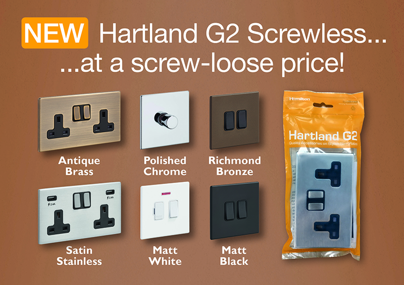 Hamilton launches new Hartland G2 plate: a screwless upgrade to box-fix at a screw-loose price!