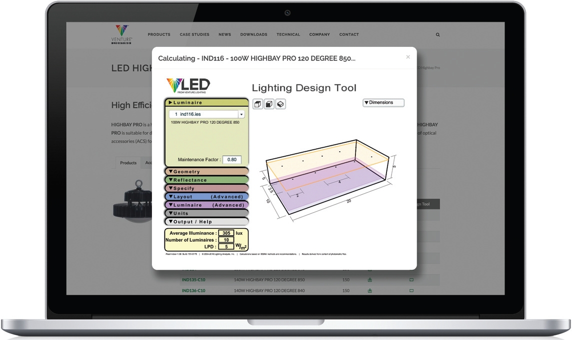 New Venture website offers smart lighting design tool