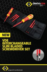 image17 1 C.K VDE Interchangeable Screwdriver Set with slimline look
