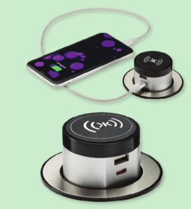 knightsbridge Wireless & USB charging with pop-up socket from Knightsbridge